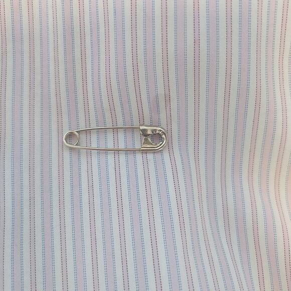 Scotch and Soda Men's Lavender White Striped Long Sleeve Shirt Sz XXL Office - Picture 14 of 14
